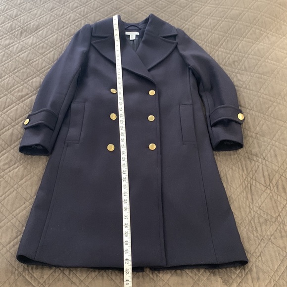 H & M Navy Wool Coat size 8 - Picture 17 of 17